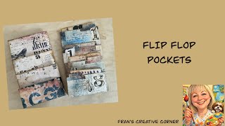 Flip Flop Envelope Pockets - #junkjournal #ephemera #collage 