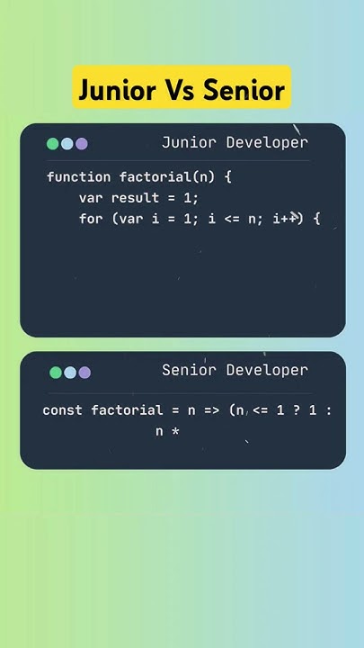 Junior Developer Vs Senior Developer #developer #coding #webdesign # ...