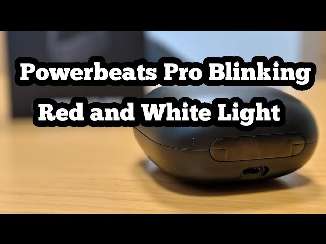 powerbeats blinking white light