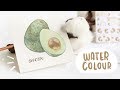 Painting Avocado with watercolour