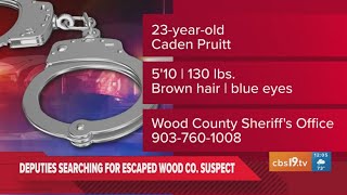 Wood County deputies searching for aggravated assault suspect who escaped custody