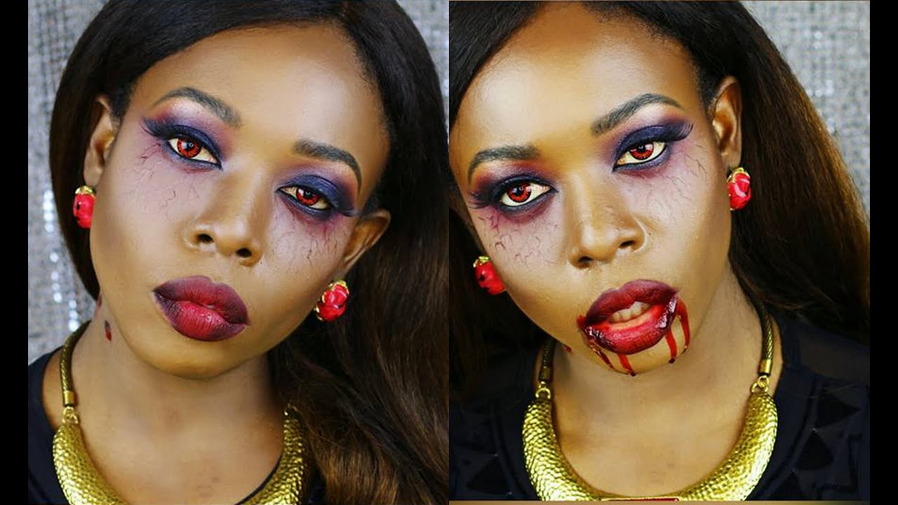 Sexy Vampire Halloween Makeup Tutorial YouTube