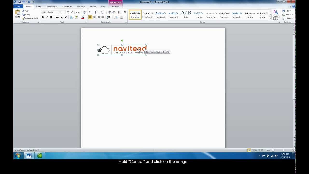 How to Hyperlink an Image in Microsoft Word
