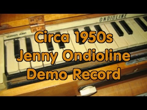 1950s Jenny Ondioline Demo Record - Synthesizer Pr...