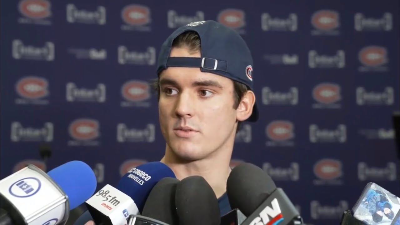 Justin Barron before preseason game vs Maple Leafs YouTube