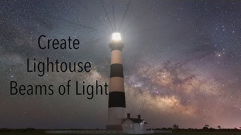 Create beams of light that look like lighthouse lights!