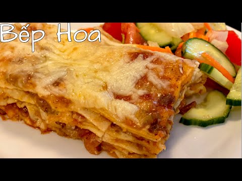 Video: Lasagne Với Nấm Từ Bột Làm Sẵn