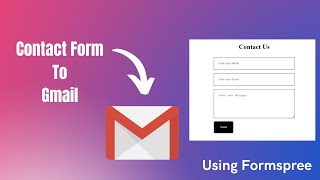 How To Send Email from HTML Contact Form Without Any Backend Language #htmlproject  #html5 #css3