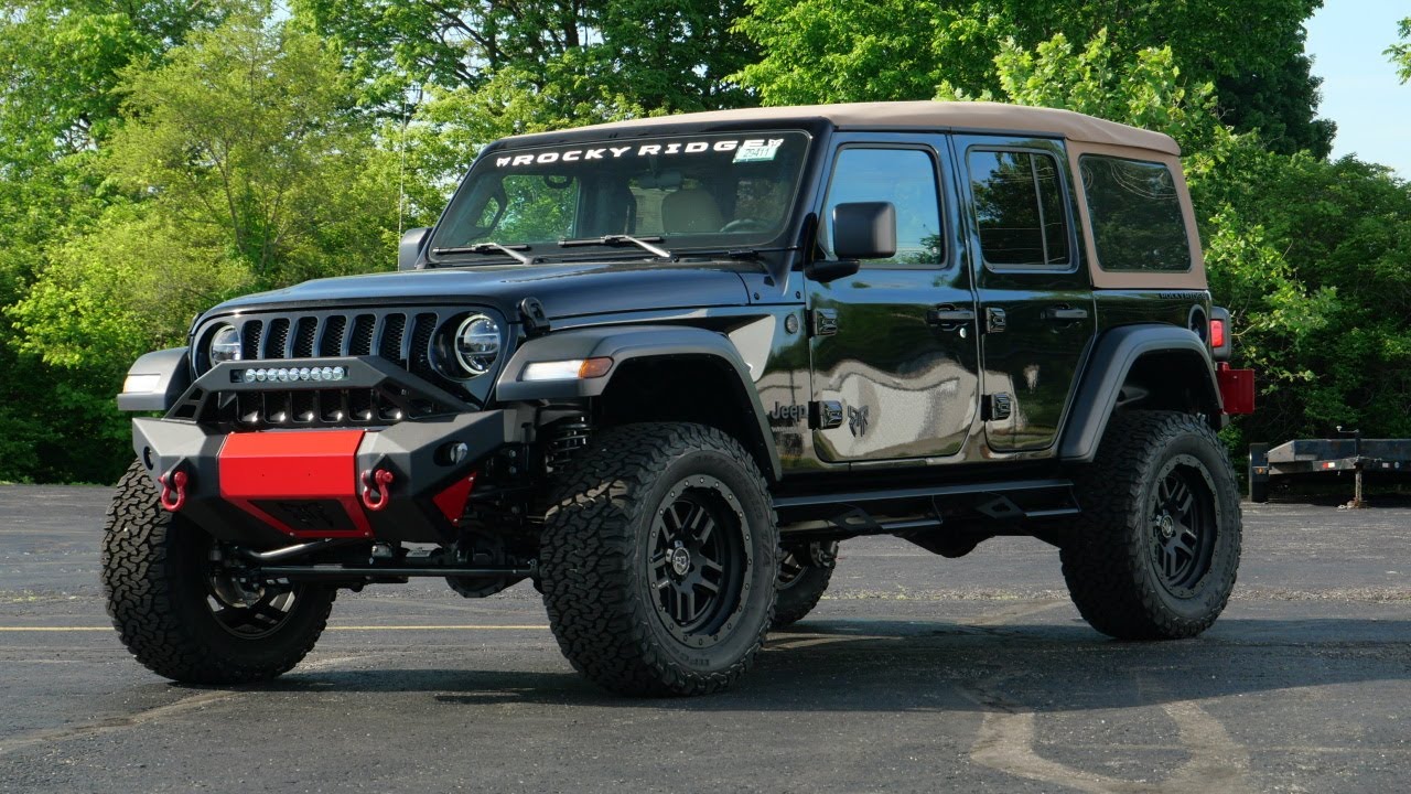 2020 Jeep Wrangler Unlimited Black & Tan eTorque For Sale | 29411T - YouTube