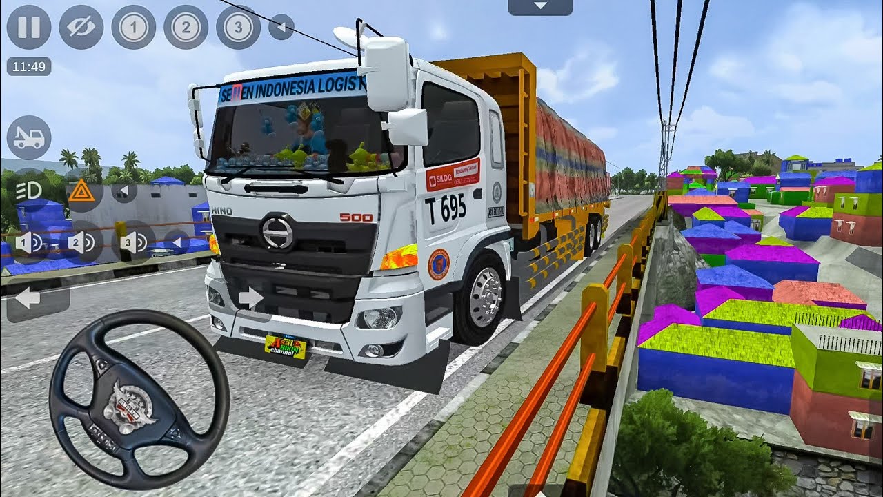 Realistic Hino Indonesian Logistic Truck Mod Bus Simulator Indonesia