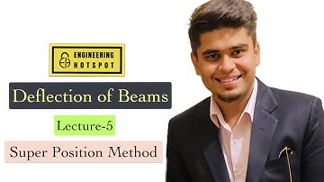 Lec-5 Deflection of Beams | Super Position Method | by HV Sir #strengthofmaterial #gate
