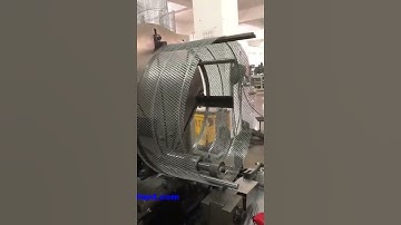 AUTO EXPANDED SPIRAL TUBE MAKING MACHINE METAL MESH ROLL FEEDING FOR AIR FILTER #filter making