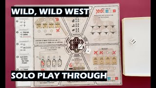 Wild, Wild West PnP Roll and Write game overview and solo play through screenshot 1