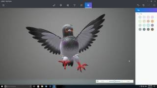 Windows 10 Paint 3D:  Creating the perfect pigeon screenshot 3