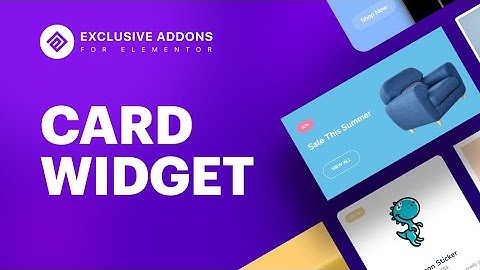 How to Use and Style Card Widget by Exclusive Addons for Elementor Page Builder