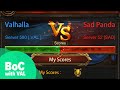 Val vs s52 sad  10b power clears  boc  evony the kings return