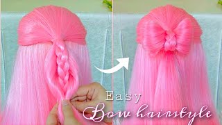 Bow hairstyle for beginners step by step tutorial