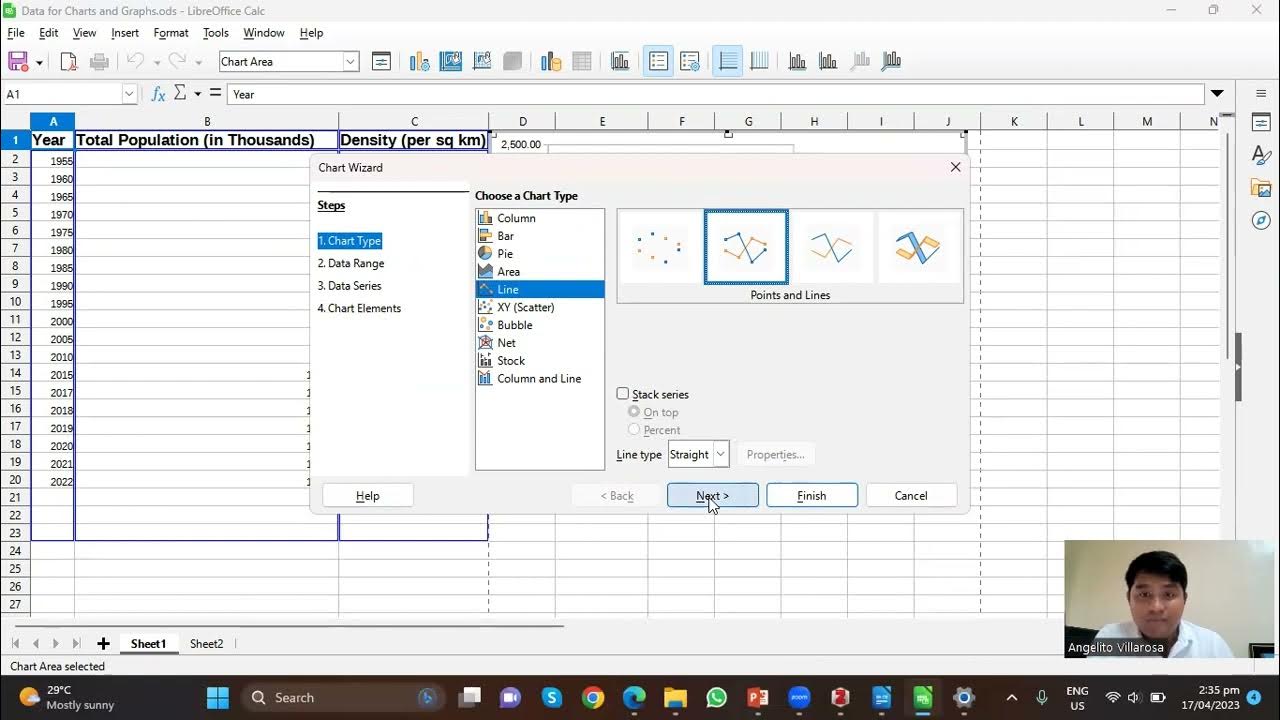 Creating Line Graph using LibreOffice YouTube