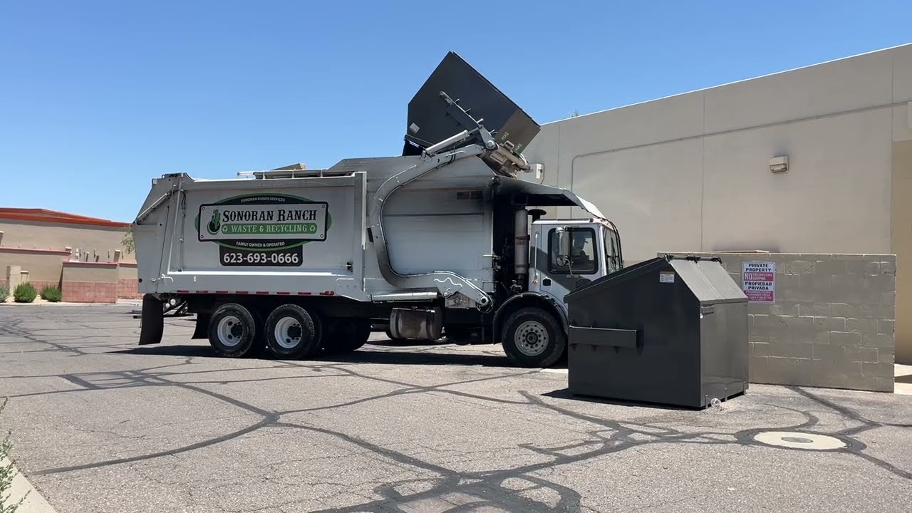 Sonoran Ranch Services Mack MR Heil Half Pack Front Load Garbage Truck