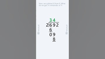 Staartdeling: 692 gedeeld door 2 | Stapsgewijze rekenles voor kinderen en beginners