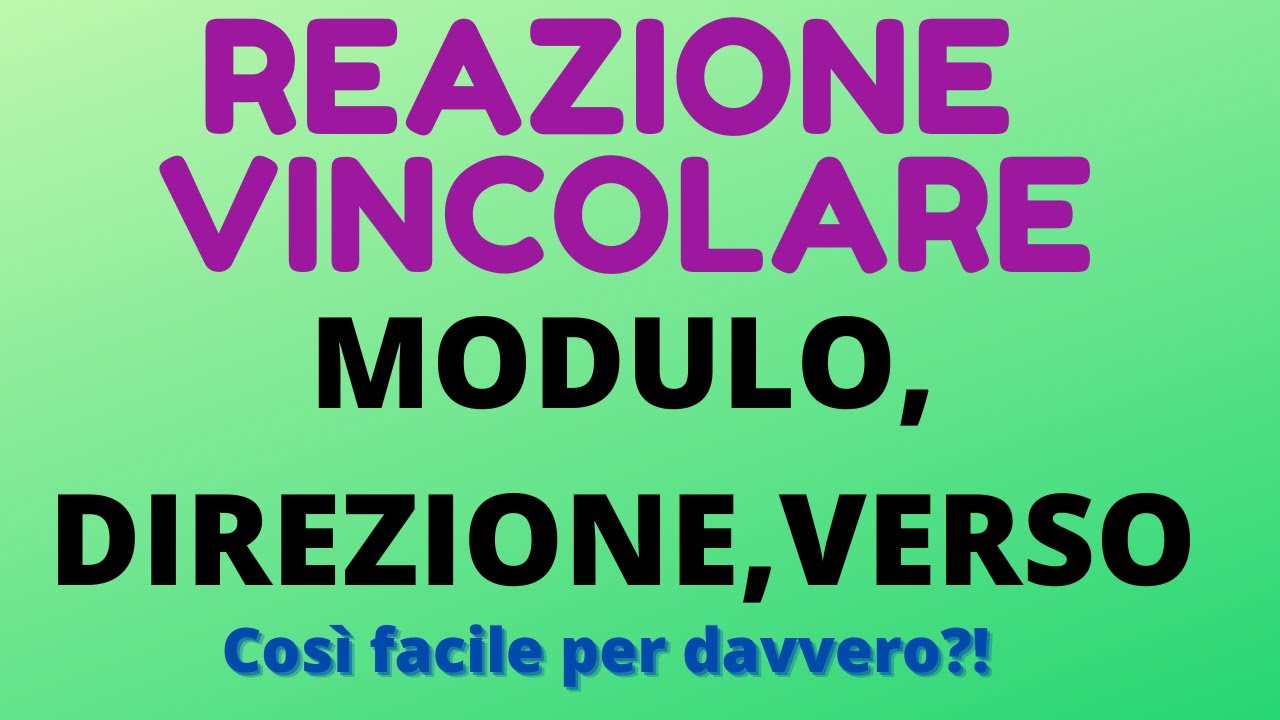 Reazione vincolare su piano orizzontale ed inclinato: calcola la sua intensità e determina il verso