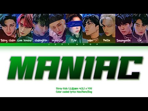 [9 members karaoke] MANIAC || Stray Kids {스트레이 키즈} 9th member ver. (Color coded lyrics)