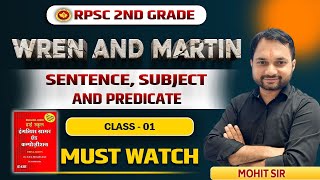 CLASS 01| WREN &amp; MARTIN ENGLISH GRAMMAR | RPSC 2nd GRADE ENGLISH | ENGLISH KRANTI BY MOHIT SIR