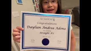 Daylian Finished 3rd Grade With A Honor Roll! by Daylian Adona 29 views 2 years ago 3 minutes, 14 seconds