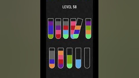 Water sort puzzle level 58