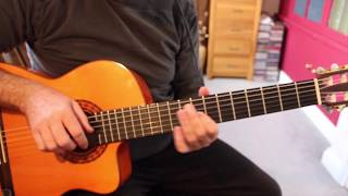 LA PETITE FILLE DE LA MER: Live Performance with Backing Track for Spanish Guitar.