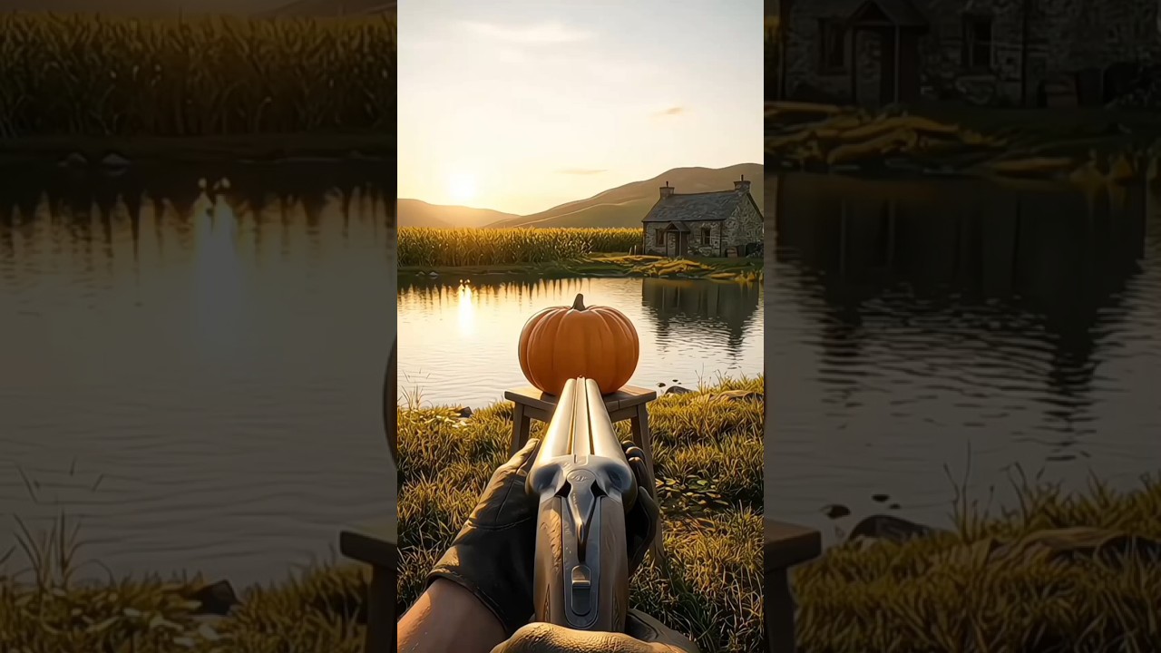 POV Slow Motion Shot 🎃🔫 | Shooting a Pumpkin in Extreme Slow Motion