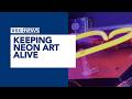 Keeping neon light bending art alive