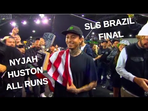 Nyjah Huston at SLS Brazil World Championships (All Runs)