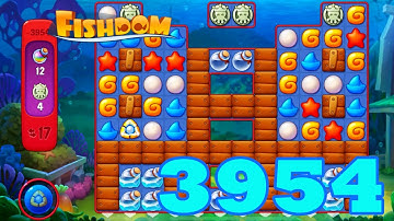 Fishdom Level 3954 HD Walkthrough | 3 - match puzzle game | gameplay | android | GameGo Game | IOS