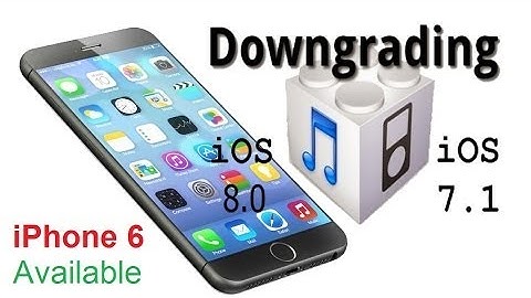 How to downgrade iOS 8 to iOS 7.1.1 (iPhone 6, 5/5S/5C, 4S)