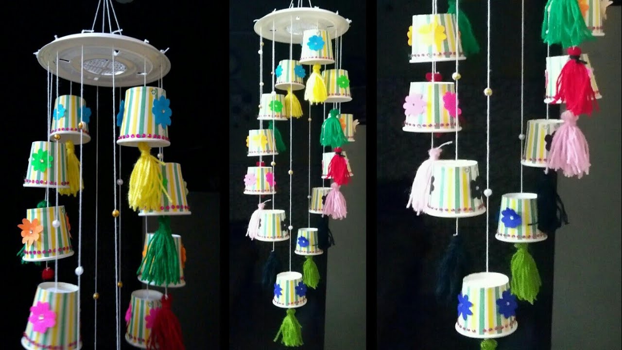 Wall hanging craft ideas/ best out of waste/ paper crafts/waste