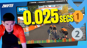 HOW CLOSE!? ZWIFT RACE SPRINT FINISH on Crit City Bell Lap