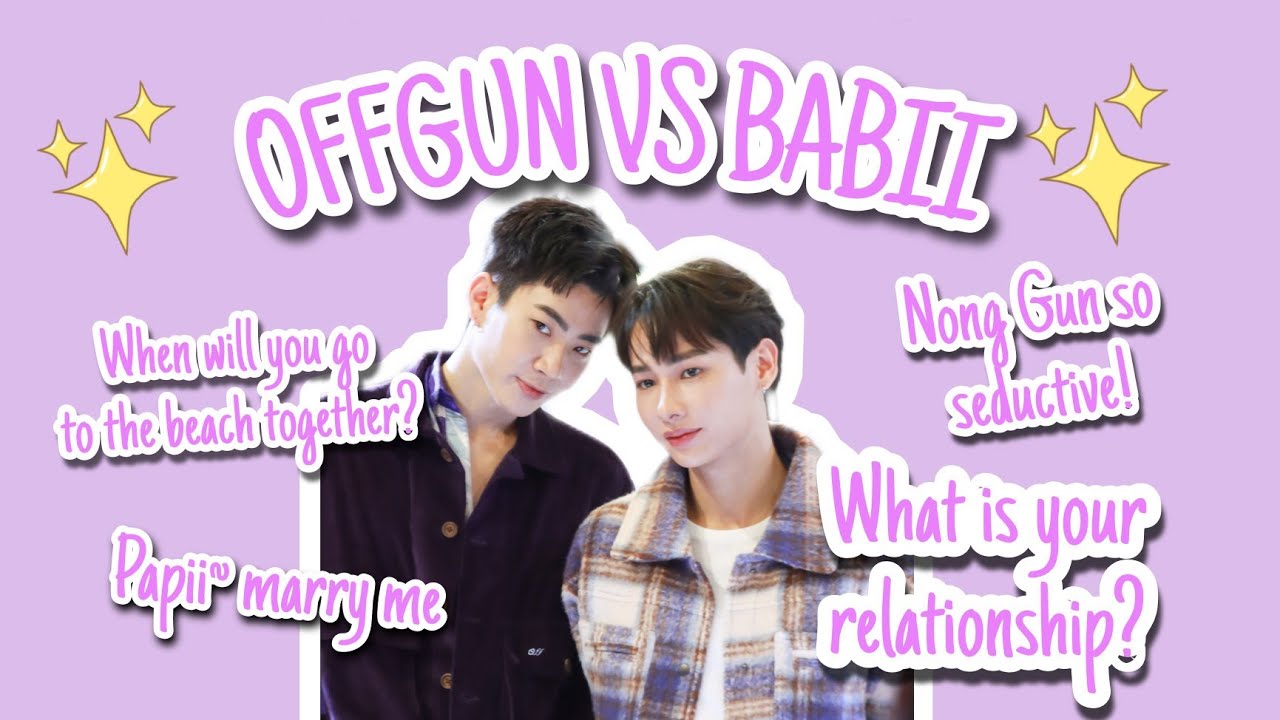 [ENG/INDOSUB] OFFGUN VS BABII CUTE MOMENTS AT KIEHLS EVENT #offgun #ออฟกัน #offjumpol #gunatthaphan