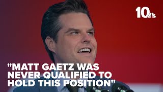 Former Congressman Matt Gaetz takes himself out of the running for Trump's attorney general pick