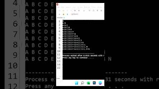 C++ Alphabet Triangle Pattern Program | Print A B C Pattern Using Nested Loops