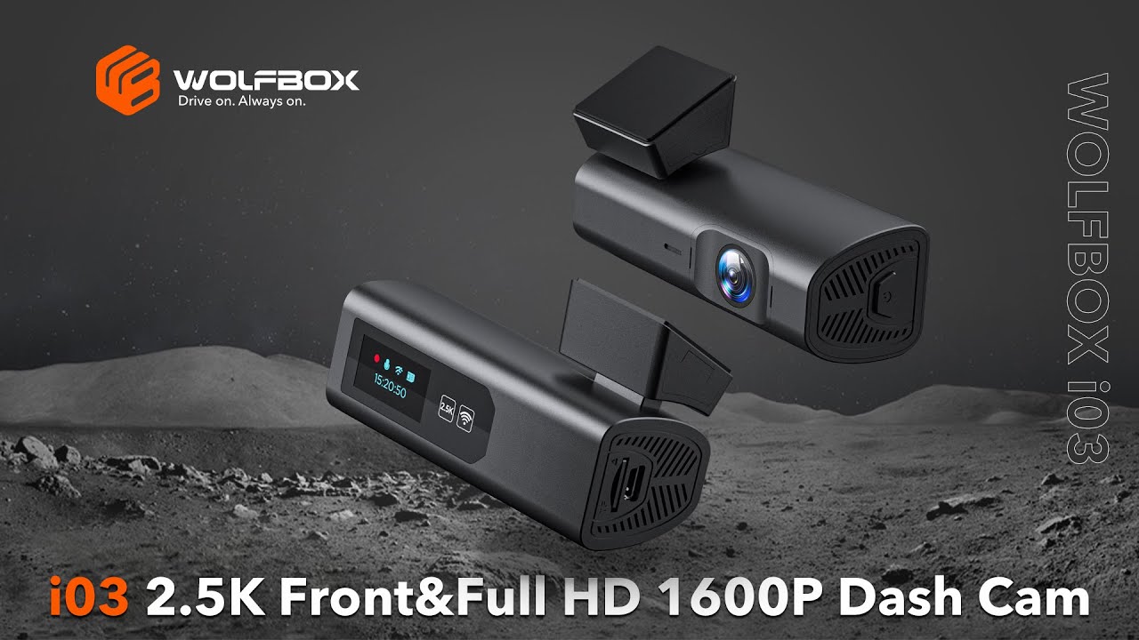 WOLFBOX 2.5K Dash Cam WiFi, 1600P Dash Camera for Cars, Full HD