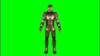 Iron man mark 42 suit up green screen. Chroma key.....