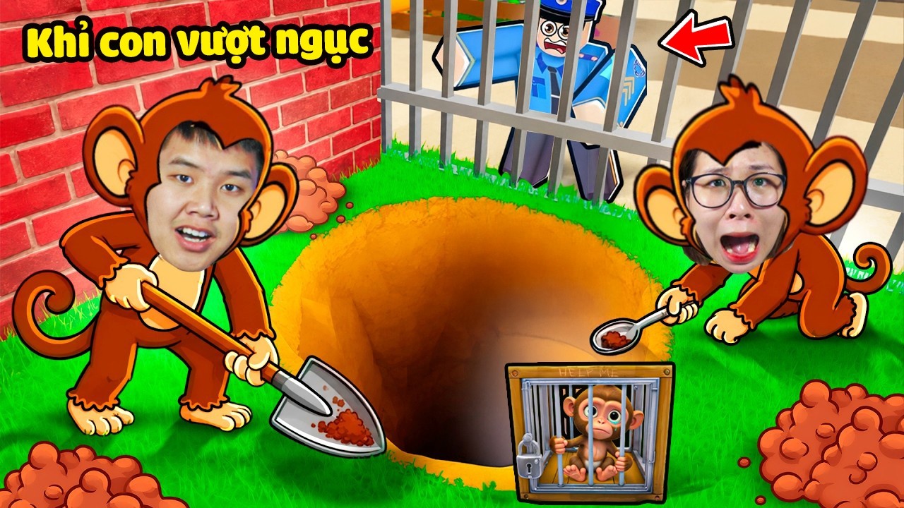 Tôi là Con Khỉ trốn khỏi sở thú bắt động vật để ăn thịt bqThanh và Ốc Liệu Có Thoát