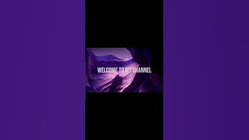 Welcome to My Channel Template | YouTube Intro Template | Free Editing Template