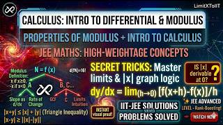 Indeterminate Forms, Modulus Properties &amp; Differential Calculus | JEE Maths