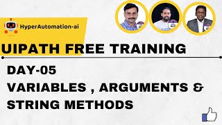 Master Variables, Arguments & String Methods in UiPath | Day 5 - Free RPA UiPath Training