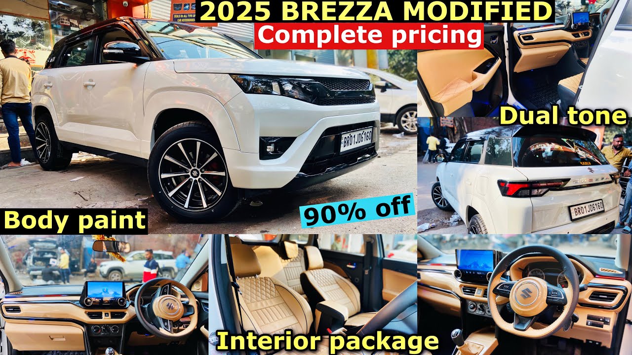 2025 MARUTI SUZUKI BREEZA LXI MODIFIED WITH PRICE | BREZZA MODIFICATION