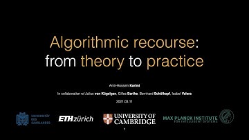 Algorithmic Recourse - from theory to practice