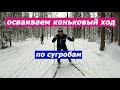 Новичок осваивает коньковый ход.  Часть 2