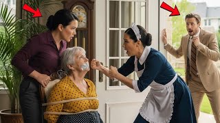 Der Millionär versteckte sich, um zu sehen, wie seine Verlobte seine kranke Mutter behandelte …doch